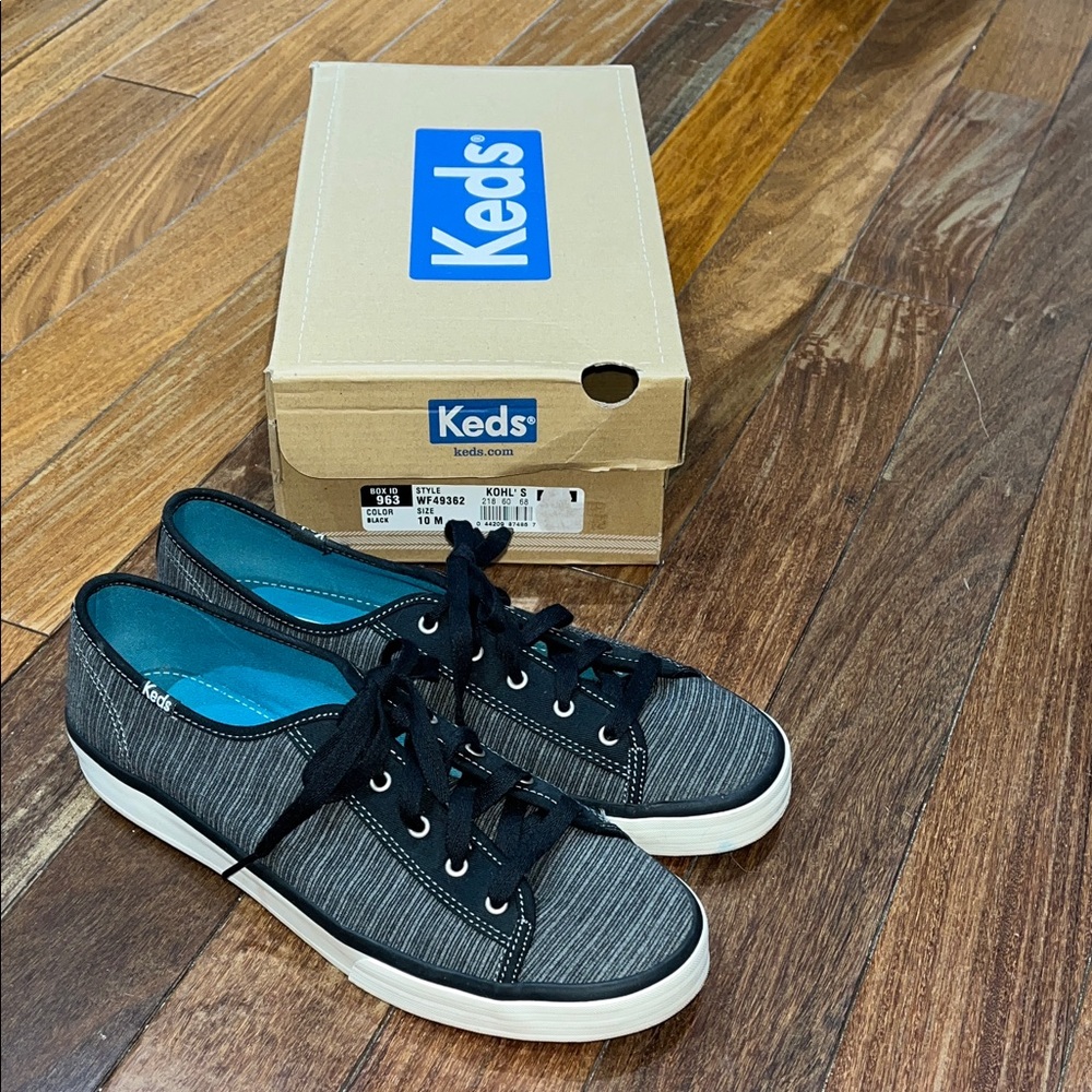 Keds Women’s Charcoal Canvas Sneakers